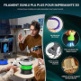 SUNLU PLA+ Filament 1.75mm, Durabilité et Résistance Accrues | Filament PLA Plus pour imprimantes 3D FDM, Bobine de 1 kg, pla+ R