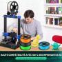 SUNLU PLA+ Filament 1.75mm, Durabilité et Résistance Accrues | Filament PLA Plus pour imprimantes 3D FDM, Bobine de 1 kg, pla+ R