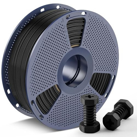 SUNLU Rapide Filament ABS Noir 1.75mm 1KG, ABS Filament Imprimante 3D | 350mm/s haute vitesse bobine ABS, haute résistance à la