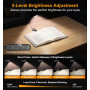 Gritin 2026 Gén.2 Lampe de Lecture, 30 LED Spectre Complet Liseuse Clip | Protection des Yeux,5Couleurs&5Luminosités, Faisceau L