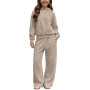 Ensemble De Survêtement Fille Sweat À Capuche Pantalon Large Tenue Chaud | Vêtement Enfant Pull Athlétique Tops Pantalons Joggin