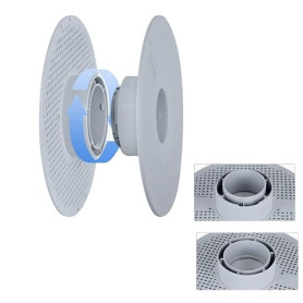 Bobine de filament réutilisable, bobine de filament creux en ABS, gris | Bobine de support de bobine de filament réutilisable AM