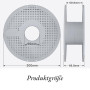 Bobine de filament réutilisable, bobine de filament creux en ABS, gris | Bobine de support de bobine de filament réutilisable AM