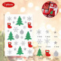 Coicok 394 Pièces Autocollants Paillettes Noël, Autocollantes, Noël Stickers, Gommettes, Stickers Noel Scrapbooking, Calendrier