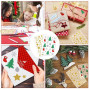 Coicok 394 Pièces Autocollants Paillettes Noël, Autocollantes, Noël Stickers, Gommettes, Stickers Noel Scrapbooking, Calendrier