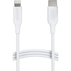 Amazon Basics Câble USB-2.0 type C vers Lightning (certifié MFi), 0.9 m, blanc