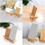 FadyDail Support Telephone Bureau en Bambou avec Trou de Charge, Portable Porte Telephone en Bois Phone Stand pour iPhone, iPad