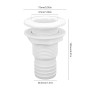 mizikuu Passe Coque Bateau, Raccord de Coque Traversante 1-1/2 Zoll 38mm Bouchon Vidange Bateau ABS Raccord de Tuyau en Plastiqu