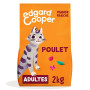 Edgard Cooper Croquettes pour Chat Stérilisé, Adulte, Poulet 2kg, Sans céréales, Viande fraîche, Nourriture naturelle, Croquette