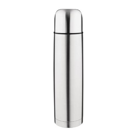 Olympia Bouteille Isotherme en Acier Inoxydable 1 Litre/35 oz, Argenté, Dimensions: 320(H) x 84(Ø)mm, Couvercle Faisant Office d