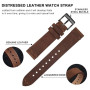 BISONSTRAP Bracelet de Montre en Cuir Vieilli, Bracelets de Rechange pour Hommes, Dégagement Rapide, Largeur de Bande 18mm 20mm