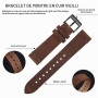 BISONSTRAP Bracelet de Montre en Cuir Vieilli, Bracelets de Rechange pour Hommes, Dégagement Rapide, Largeur de Bande 18mm 20mm