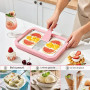 KOMUNJ Plaque à glace pour faire de la glace, machine à glace avec 2 spatules - Machine à rouler en fer en acier inoxydable - Co