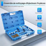 RUIZHI Ensemble de nettoyage pour siège et gaine d'injecteur 14 pièces | Kit de nettoyage pour injecteur, joint de siège, kit de