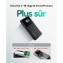 INIU 10000mAh Batterie Externe, Slim 22.5W Charge Rapide Voyage Power Bank | Câble USB C Amovible, Autorisé en Avion, Essentiels