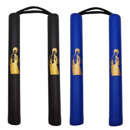 Fayscingo 2 Pack Nunchakus en Mousse Nunchucks Pratique de Sécurité Rembourré Arts Martiaux Nunchucks pour Enfants et Débutants