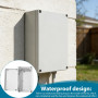 Lot de 2 boîtes de distribution en saillie - Blanc - 200 x 120 x 75 mm - Boîtier ABS étanche IP65 - Boîte de jonction universell