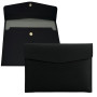 YSDINK Enveloppe Porte-documents A4 en cuir PU avec Fermeture Métallique, Étanche et Extensible, Grande Capacité pour Dossiers, 
