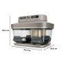 Ninja CRISPi DualZone Air fryer en verre 2 paniers, 8 modes de cuisson, cuisson simultanée de deux aliments, contenants en verre