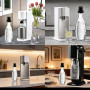 ZY-otu Adaptateur pour bouteille en verre Sodastream, compatible avec Crystal 0,7 L & Terra, Quick Connect