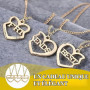 JRYXDS 3Pcs Collier-Cœur En Or Puzzle De L'Amitié Chaîne Pour Femmes Meilleures Amies Cadeau Symbolisant Une Précieuse Amitié À