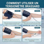 Tensiomètre Bras Professionnel Automatique Écran LCD Mémoire 2 Utilisateurs | B0GTT6GWZQ