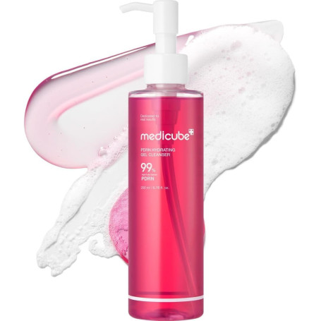 medicube Nettoyant Gelée-en-Mousse PDRN | Nettoyant visage hydratant, PDRN, Collagène, LHA, Tous types de peau, Soin coréen, 200