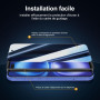 NEW'C Verre Trempé pour iPhone 16 Anti-Espion, Protection Écran + Caméra | Outil inclus, Lot de 4, 2x vitres trempées + 2x prote