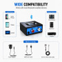 esinkin Récepteur Audio sans Fil Adaptateur Bluetooth | PC/Mac/Smartphone/Tablette/Récepteur AV, Sorties 3,5mm et RCA, Pour Haut