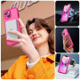 TOCOL Coque pour iPhone 13, Compatible avec MagSafe, Rose Vif | Anneau Magnétique Intégré, Protection de l'objectif Améliorée, R
