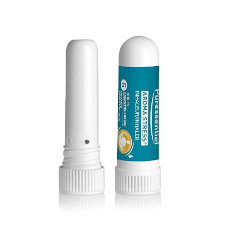 Puressentiel Inhaleur Stress aux 5 Huiles Essentielles dès 7 ans 1 ml | Aide à apaiser le stress, libérer les tensions et à calm