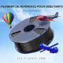 SUNLU 250G Filament PLA Set de 16 Couleurs, PLA Filament Imprimante 3D | Bobinage soigné, Précision dimensionnelle +/- 0.02mm, B