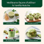 VAHDAM Poudre De Matcha Vanille | 100 g, 50 Tasses Matcha Uji | Thé vert matcha japonais d'Uji avec vanille de Madagascar, pour