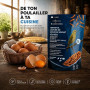AF® Larves de Mouches Soldats Séchées, 7L Ver de Farine Alternative 43% Protéines, Snack Naturel pour Hérisson, Reptiles et Rong