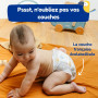 CARRYBOO - 1080 Coton Pads Bébé 100% Bio - Ultra Doux pour Peaux Sensibles | Coton Bio Hypoallergénique - Change & Toilette - Fo