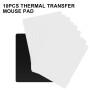 Happysnow Lot de 10 tapis de souris vides pour impression par sublimation, transfert, presse