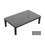 GRIFEMA GB1051 Rehausseur Écran PC Bureau, Hauteur Réglable | Élévateur Écran PC 3 Hauteurs, pour Moniteur, Ordinateur Portable 