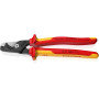 Knipex StepCut XL Coupe-câbles avec coupe par étapes poignée, 95 18 225 | Isolante bi-matière, certifiée VDE 225 mm