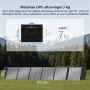 Ecosonique Panneau Solaire Pliable 300W Alimentation MC4 40 V et | Sorties Multiples Chargeur Portable Pour La Plupart Des Centr