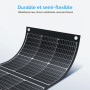 Ecosonique Panneau Solaire Pliable 300W Alimentation MC4 40 V et | Sorties Multiples Chargeur Portable Pour La Plupart Des Centr