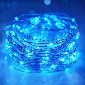 litogo Guirlande lumineuse à piles avec minuteur, 3 m, 30 LED, pour | Guirlande lumineuse étanche IP65 - Fonctionne avec piles A