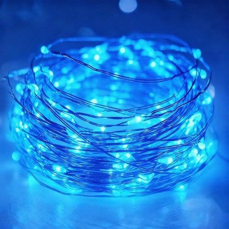 litogo Guirlande lumineuse à piles avec minuteur, 3 m, 30 LED, pour | Guirlande lumineuse étanche IP65 - Fonctionne avec piles A