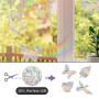 39 pièces suncatcher sticker – stickers fenetre avec effet prisme, film fenetre arc-en-ciel, stickers anti collision oiseaux, dé
