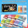 Laconile 240 Stylos Gel pour Coloriage Adulte – Pointe Fine 0,6 mm – Gel Pen pour Scrapbooking, Dessin, Écriture, Griffonnage, J