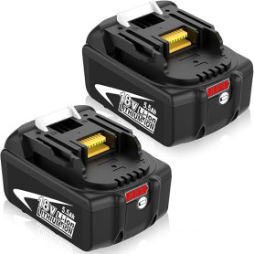2 × Rechange pour Makita Batterie 18V 5.5Ah | Compatibles Modèles BL1860B BL1860 BL1850B BL1850 BL1845 BL1840B BL1830B BL1830 av