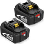 2 × Rechange pour Makita Batterie 18V 5.5Ah | Compatibles Modèles BL1860B BL1860 BL1850B BL1850 BL1845 BL1840B BL1830B BL1830 av