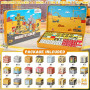 CREAFOMIFE 54 Pièces Blocs Magnétiques Miniatures - Jeu de Construction Magnétique pour Enfants 3+ avec Coffret de Rangement en