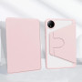 A-BEAUTY Coque Rotative pour Xiaomi Redmi Pad SE 8,7" 4G 2024 Rose | avec Porte-Stylet, Étui Rotation à 360 Degrés Support, Réve