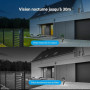 EZVIZ Outpro 2K Caméra Surveillance WiFi Extérieure avec Vision Nocturne en Couleur, Alarme Sirène et Flash, étanche IP67, Détec