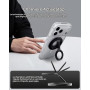 Spigen O-Mag MagFit+ Anneau MagSafe [Double Charnière] Support Anneau | Aimant Double Face pour iPhone Duo 18 Pro Max 17 16 15 1